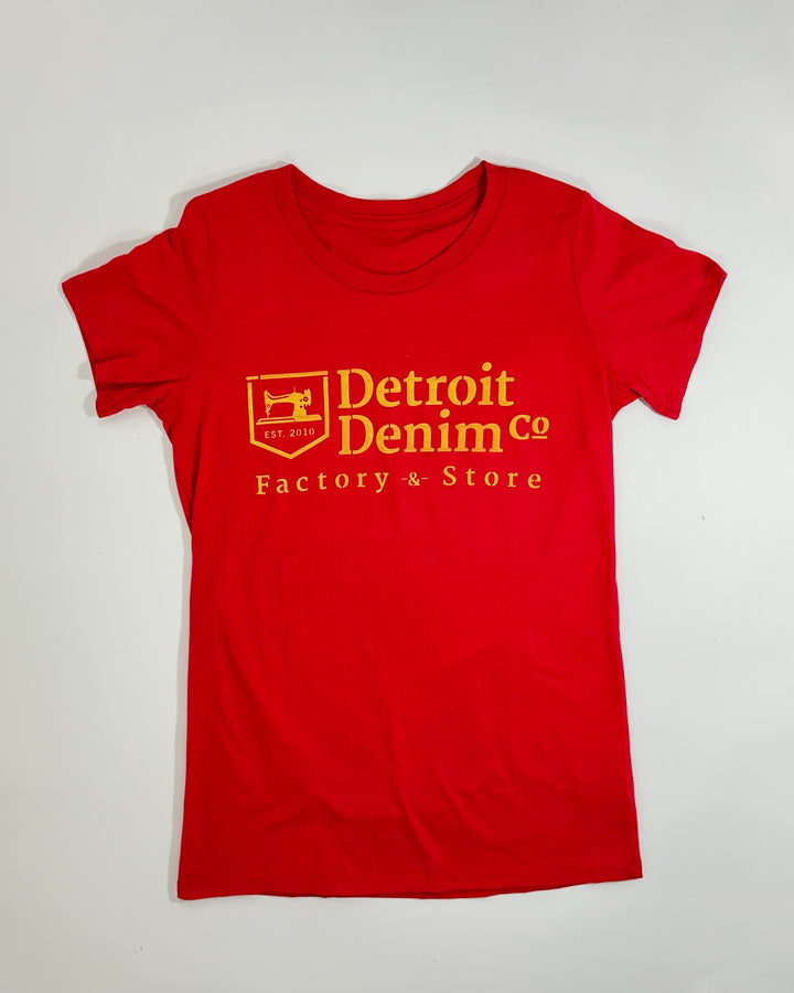 Women's "Factory & Store" sign logo T-shirt