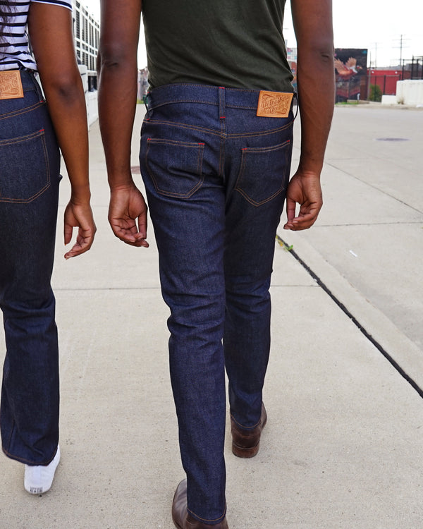 detroit denim sustainable custom jeans backview